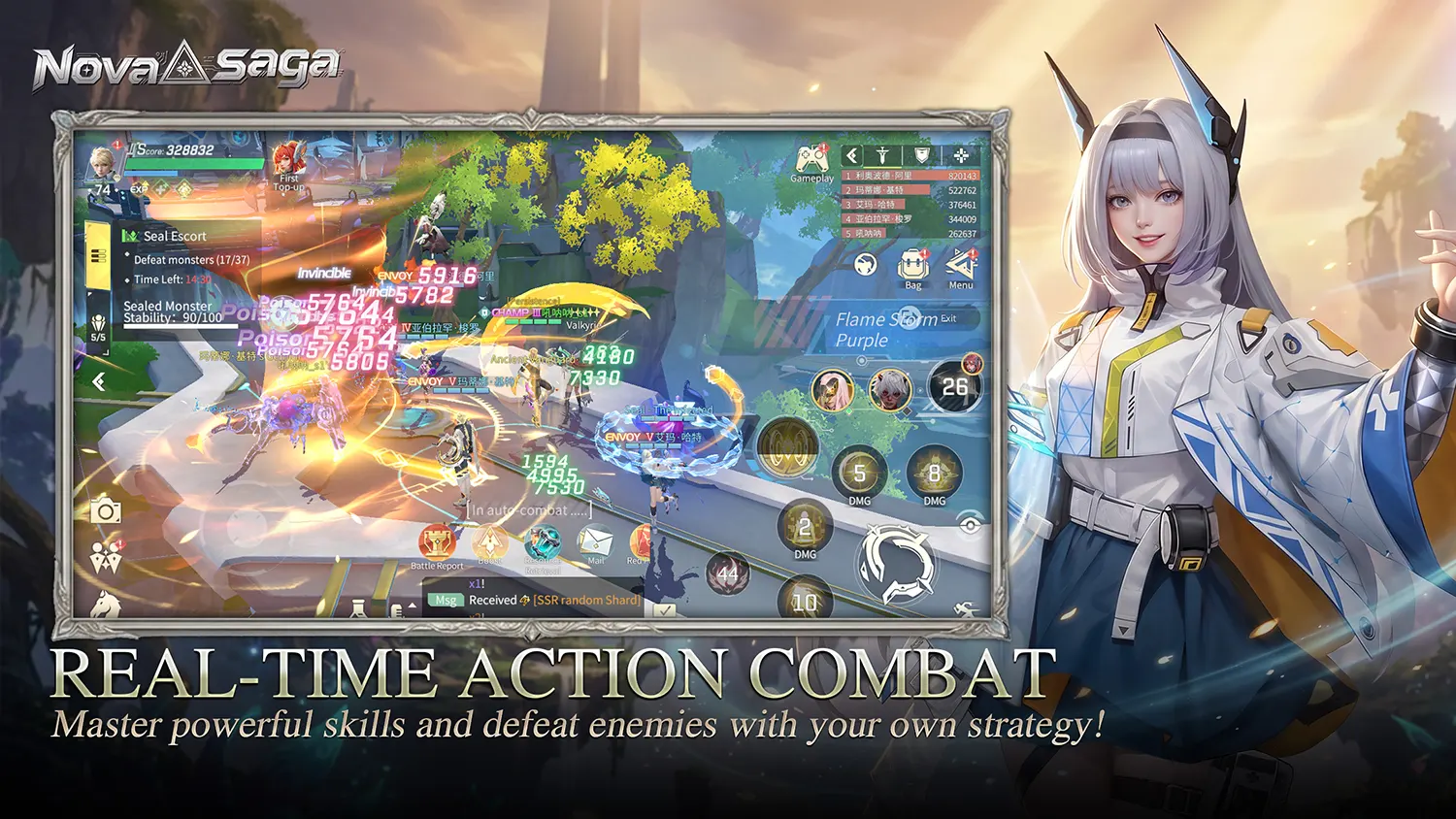 Real-Time Action Combat / Master powerful skills and defeat enemies with your own strategy!